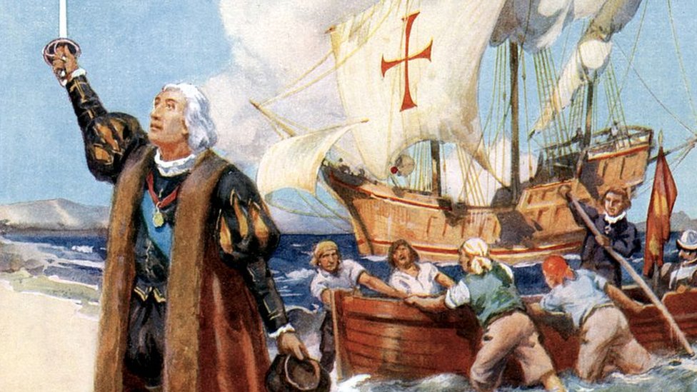 Ilustración de Cristóbal Colón