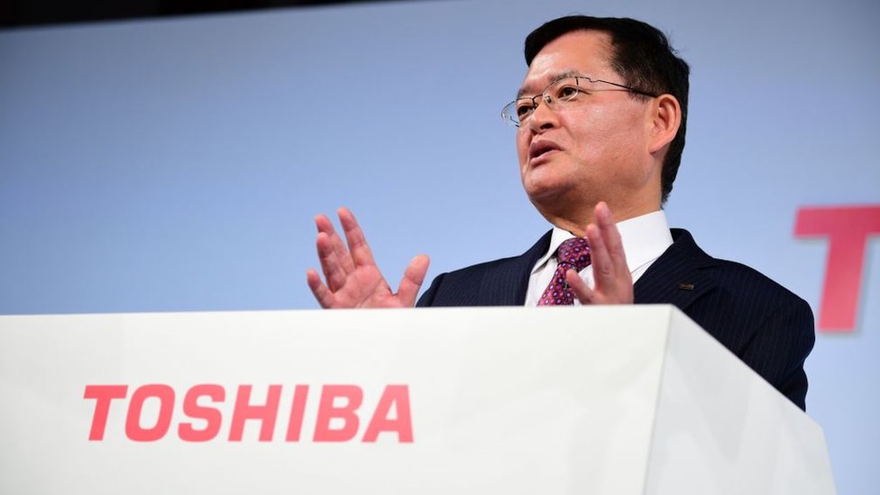 Toshiba President Steps Down Amid 20bn Buyout Bid Bbc News
