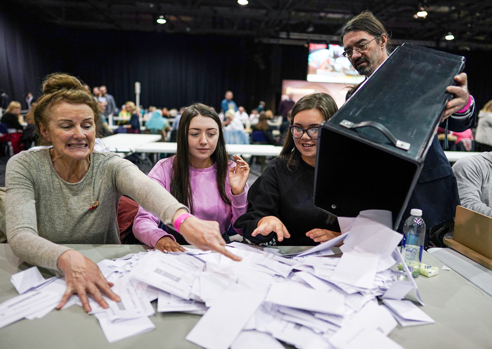 Подсчет голосов в Глазго