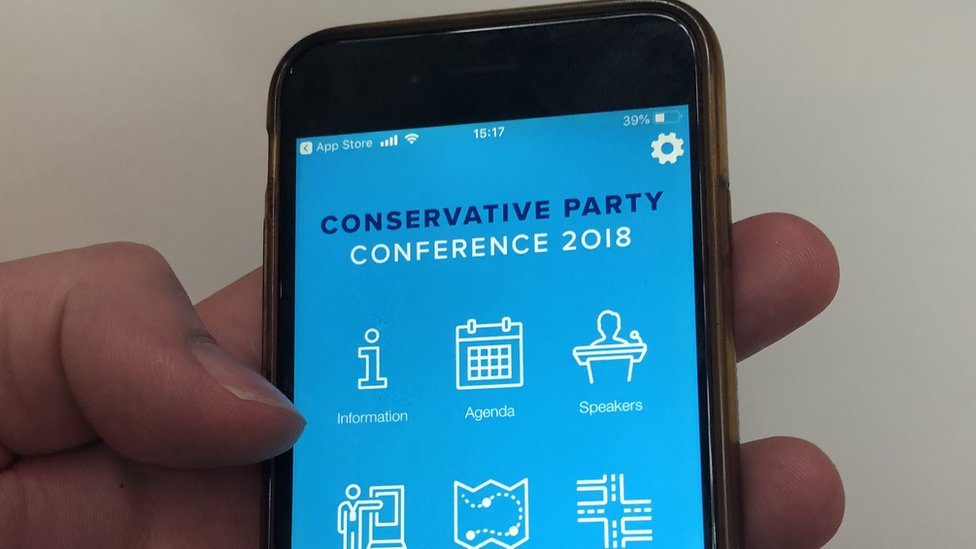Conservative Party conference app reveals MPs' numbers