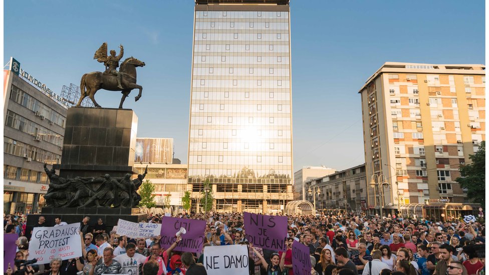 Protest u Nišu 25. aprila 2018.