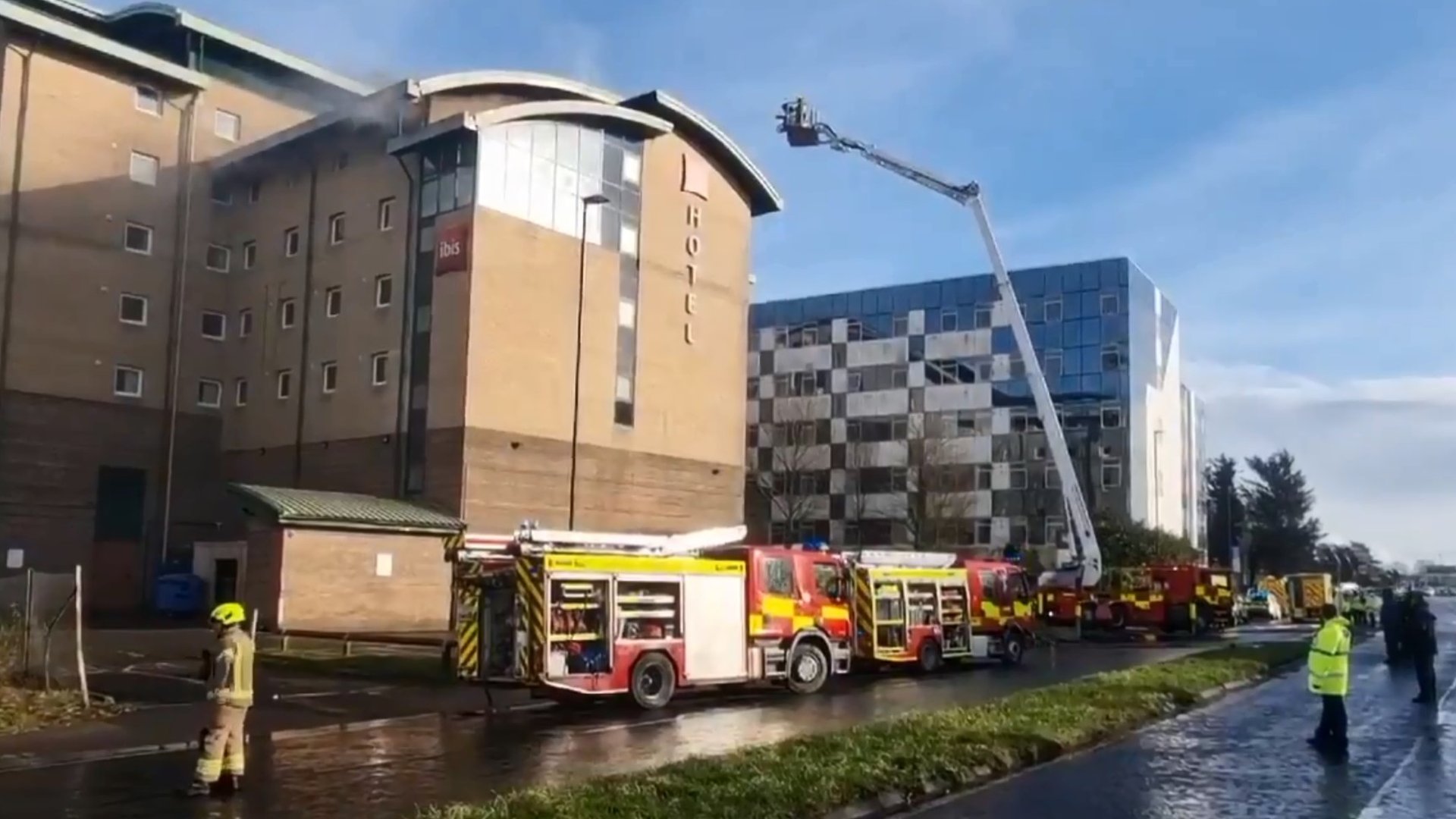 Crawley Crews tackle hotel fire near Gatwick Airport