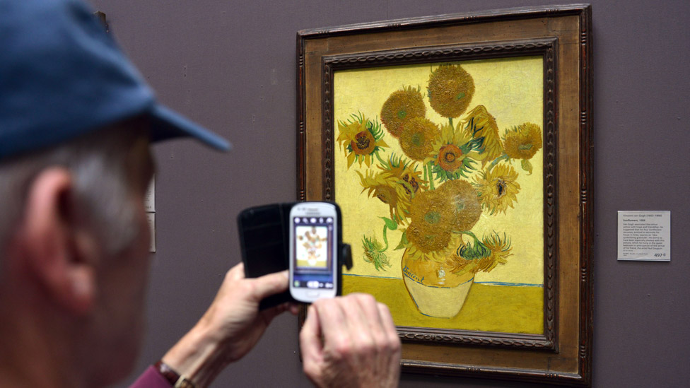 Topshop licensed graphic National Gallery Van Gogh sunflower long