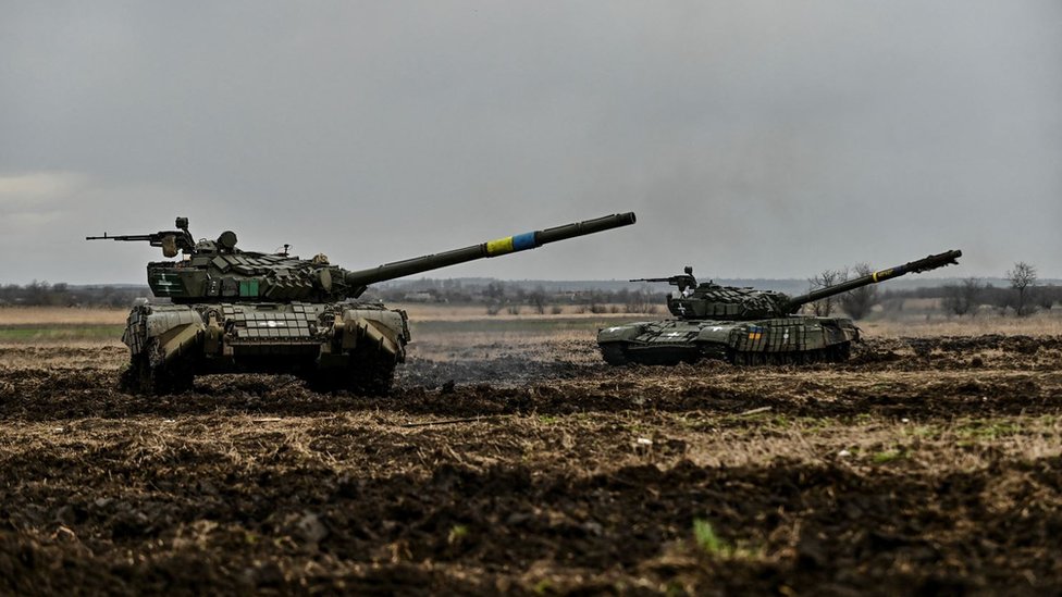 Tanques ucranianos.