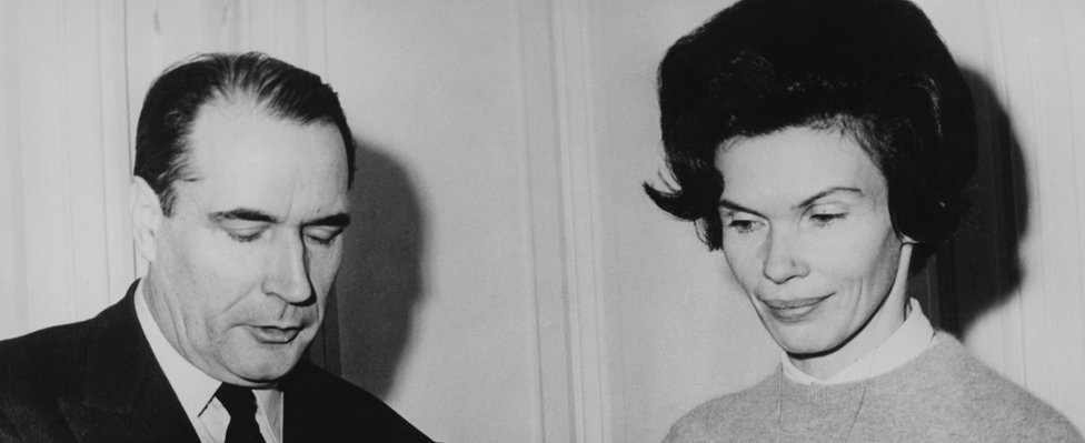 Франсуа Миттеран с женой Даниэль в 1965 году