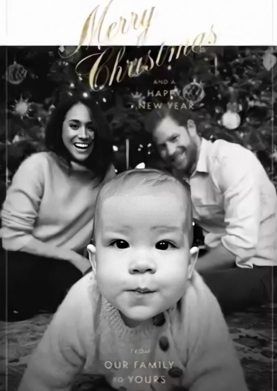 Digital Christmas card by the Duke and Duchess of Sussex