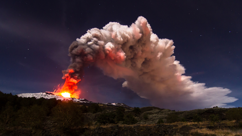 Mount Etna is 'sliding towards the sea' - BBC News