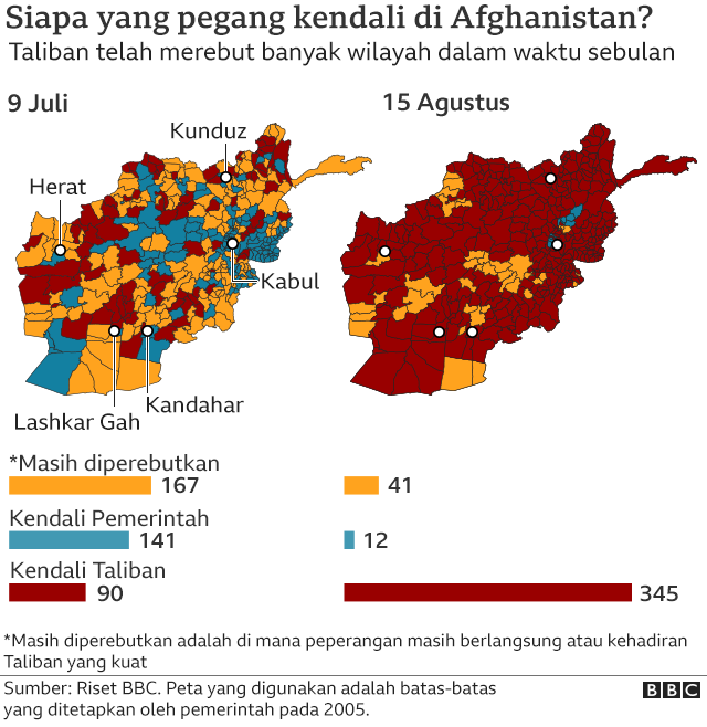 peta kekuasaan taliban