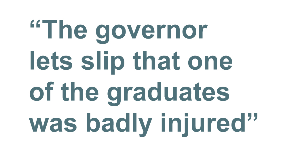Цитата: Губернатор обмолвился, что один из выпускников тяжело ранен