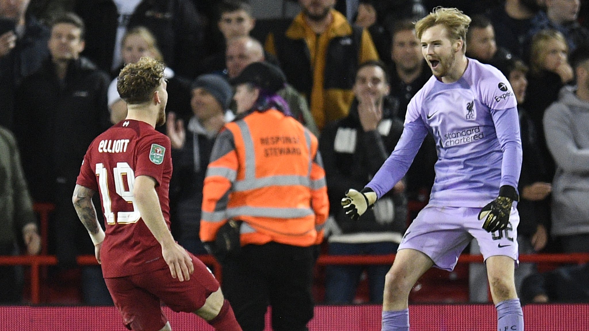 Carabao Cup: Liverpool 0-0 Derby County (3-2 pens) - 'Exceptional' Caoimhin Kelleher saves three spot-kicks