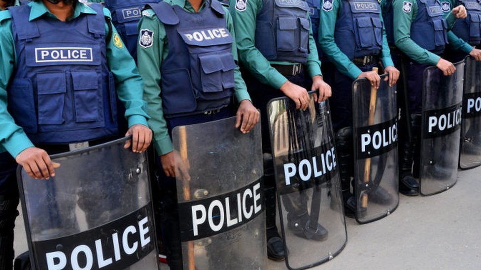 Файловое изображение полиции в Дакке, Бангладеш