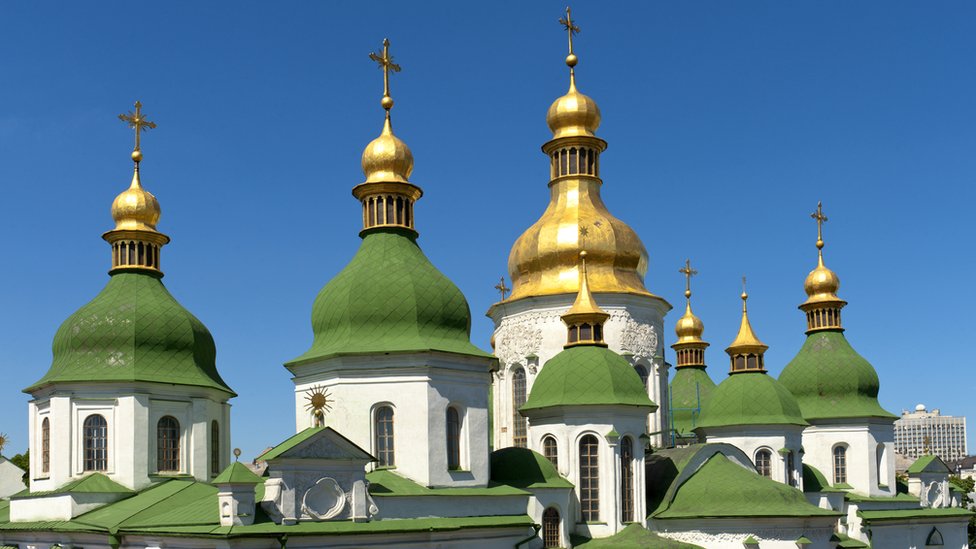 A Catedral de Santa Sofia, em Kiev