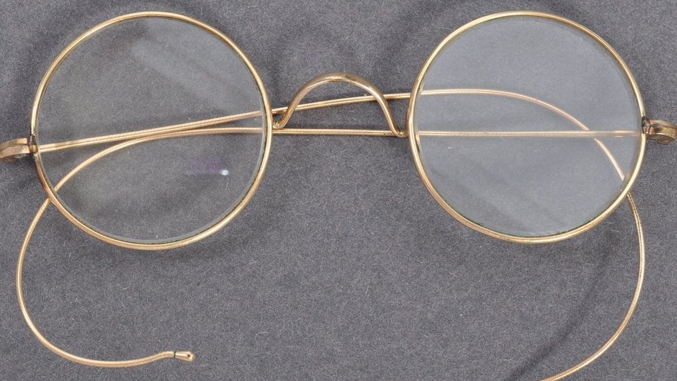 The glasses had been worn by Gandhi on a trip to South Africa