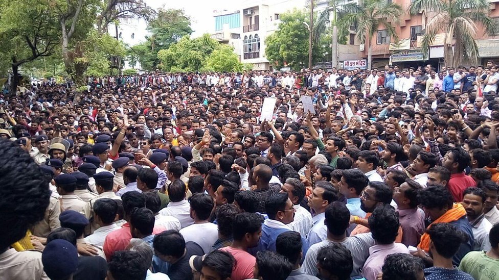 протесты в Мадхья-Прадеше