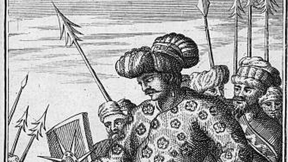رسم لشاه جهان ملك المغول في الهند