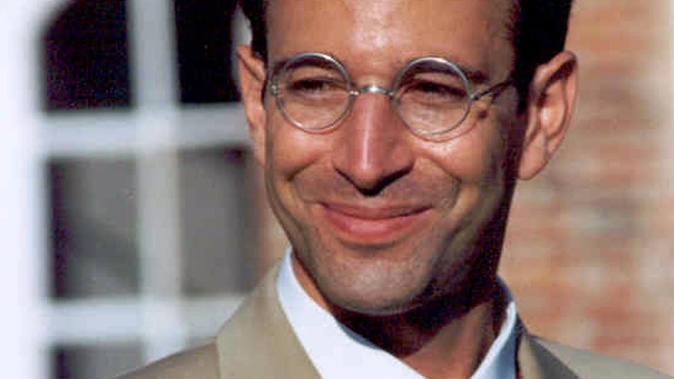 undated file photo of Wall Street Journal reporter Daniel Pearl who disappeared in the Pakistani port city of Karachi 23 January 2002
