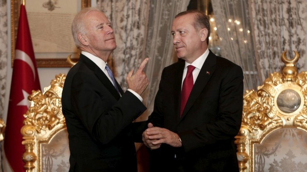 Biden ve Erdoğan'ın 2016'da İstanbul'daki bir görüşmesinden