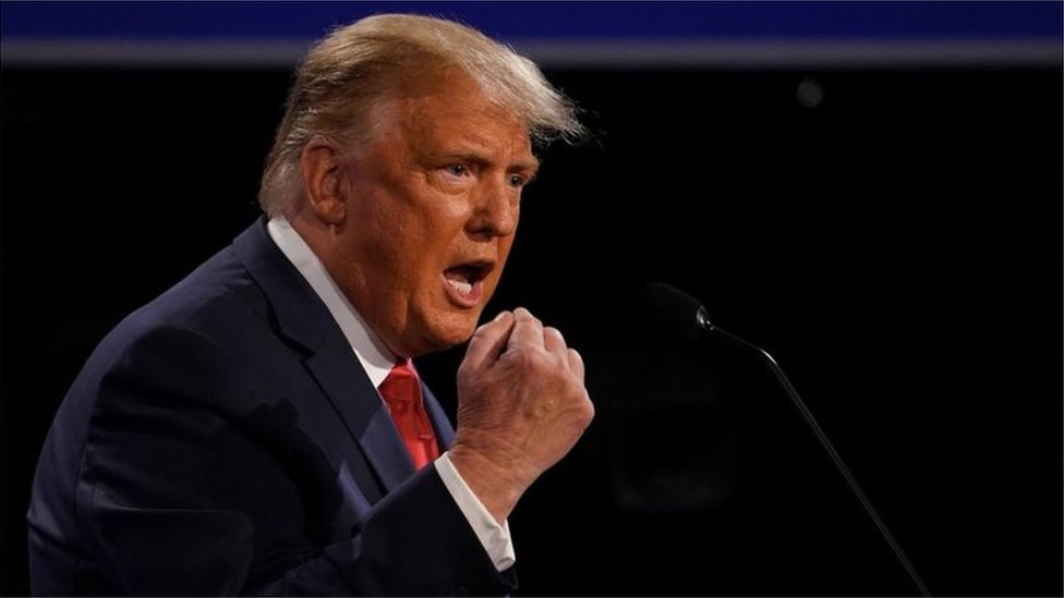 US President Donald Trump at debate: Look at India. The air is filthy - BBC  News