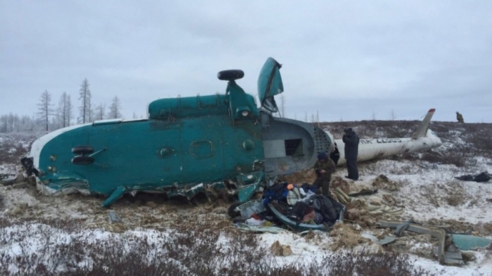 Russian Mi8 helicopter crashes in Siberia, killing 19