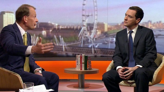 George Osborne on the Andrew Marr Show
