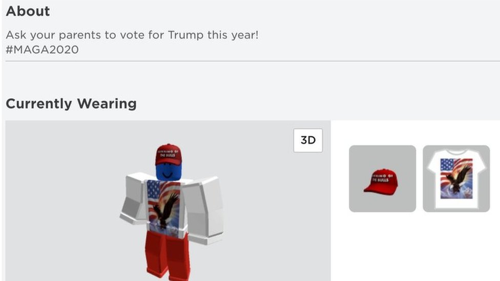 Roblox Accounts Hacked To Support Donald Trump Bbc News - roblox hacke.com