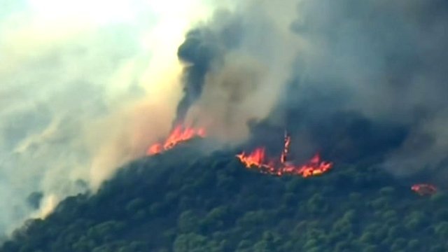 Fire that began in Jerusalem Valley is destroying northern Californian woodland