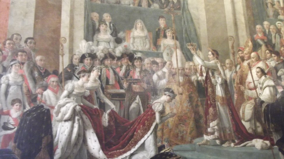 لوحة تتويج بونابرت إمبراطور فرنسا