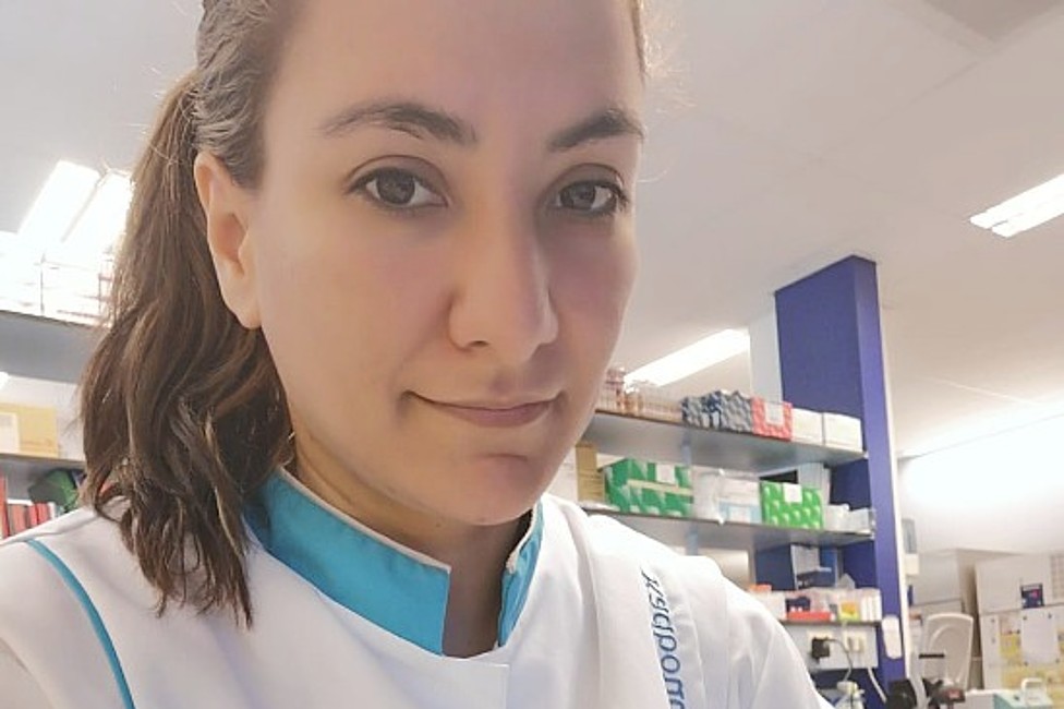 La bioquímica Chyntia Carolina Díaz Acosta, de la Universidad Nacional de Asunción