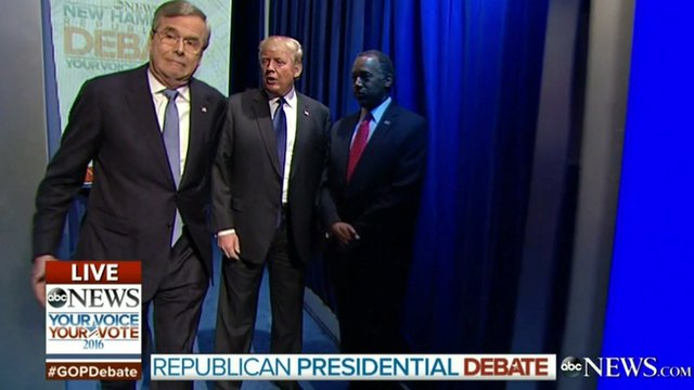 Jeb Bush leaves Donald Trump and Ben Carson in the wings
