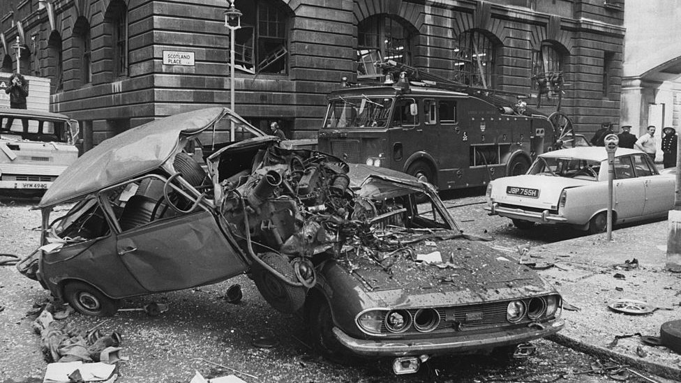 Последствия взрыва временной ИРА в Лондоне в 1973 году