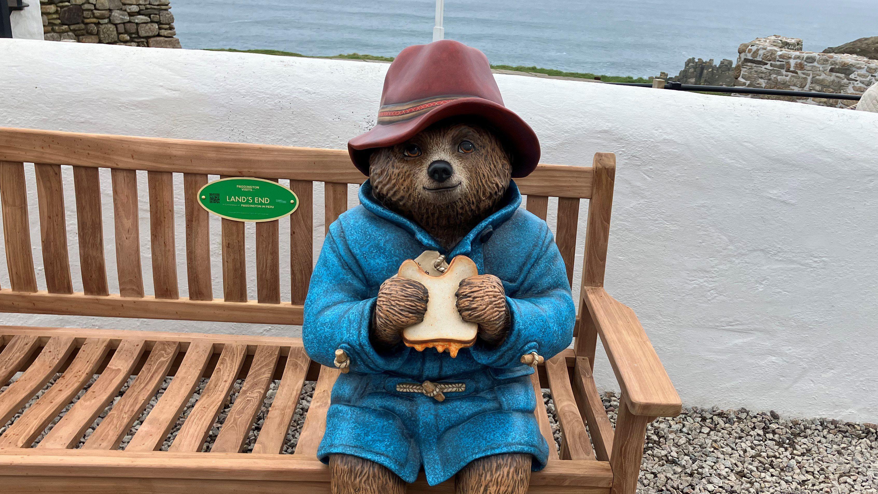 Land's End unveils Paddington statue
