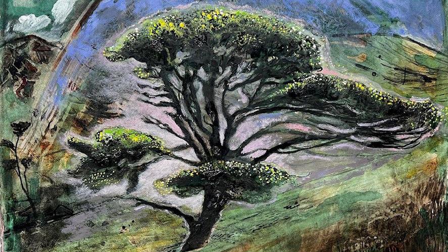 絵画 TREE Olive Trees at Arles - Contemporary Impressionism Paintings by
