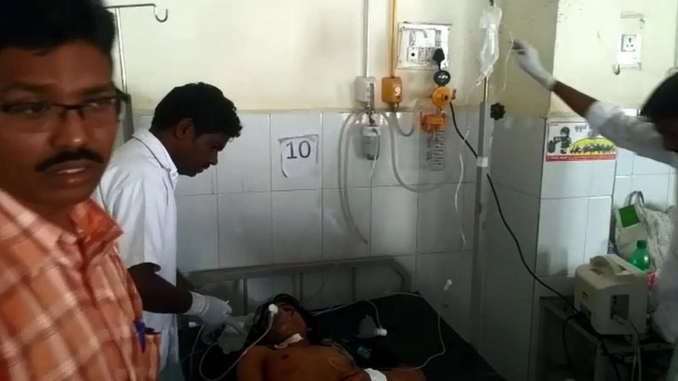 Раненый Анвар Али в больнице