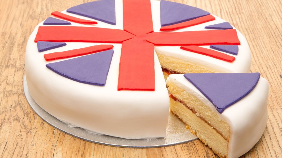 Торт с союзным флагом