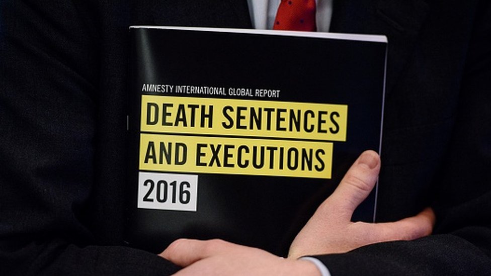 Amnistía Internacional dijo en 2016 que China ejecutaba a más personas que otros países combinados. Reporte global de Amnistía International de 2016