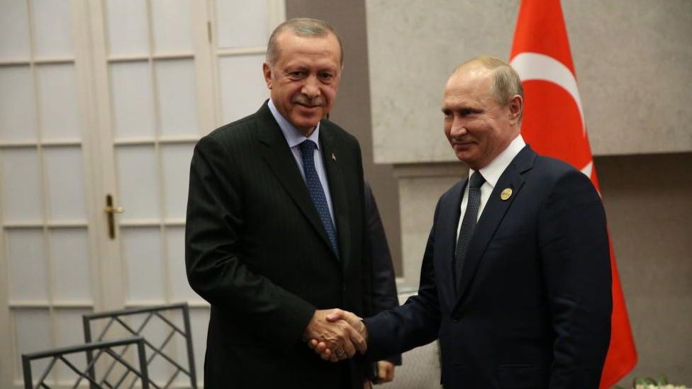 Predsednici Turske i Rusije Redžep Tajip Erdogan i Vladimir Putin