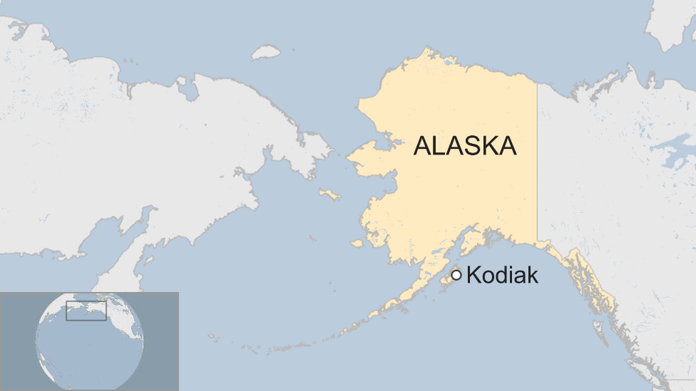 Un mapa de Alaska