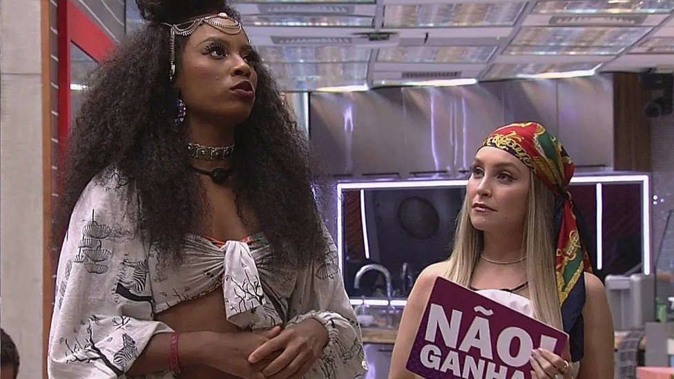 Lumena e Carla Diaz no ar ao vivo no BBB21