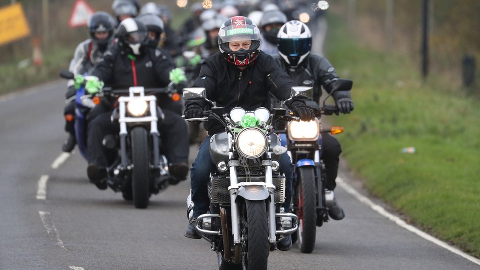 Сбор мотоциклистов в Брэкли