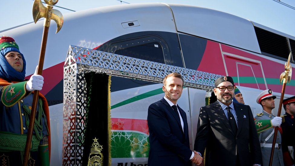 الملك محمد السادس والرئيس الفرنسي إيمانويل ماكرون