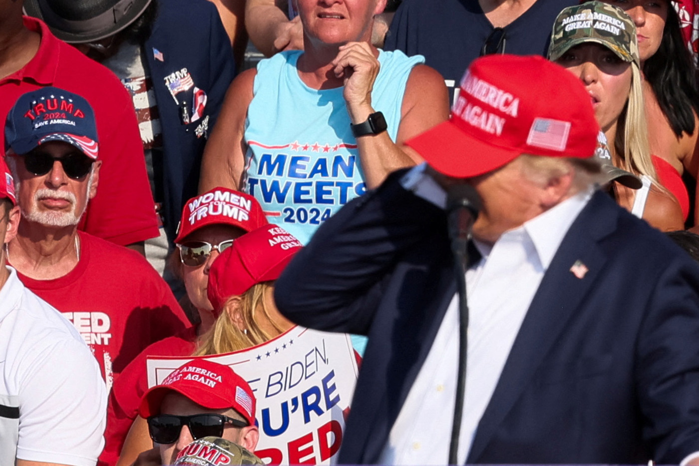 Bullets, blood and a raised fist: Dramatic images from Trump rally ...