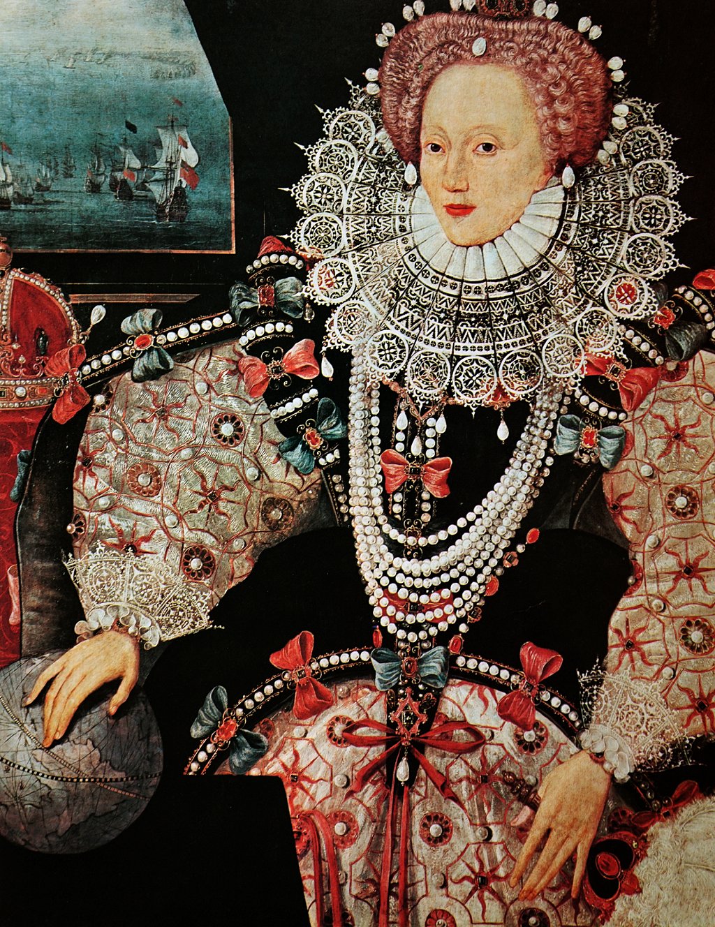 &quot;El retrato de la Armada de Isabel I de Inglaterra&quot;, siglo XVI.