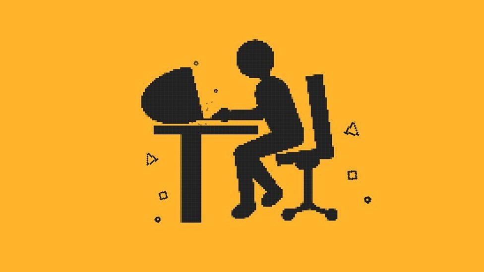 Man at computer