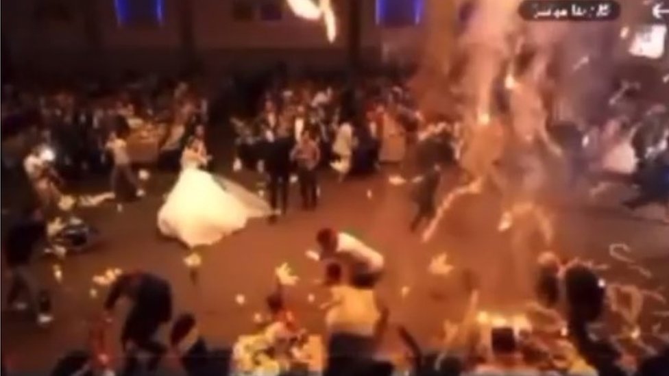 Iraq fire: At least 100 killed in blaze at wedding party in Qaraqosh