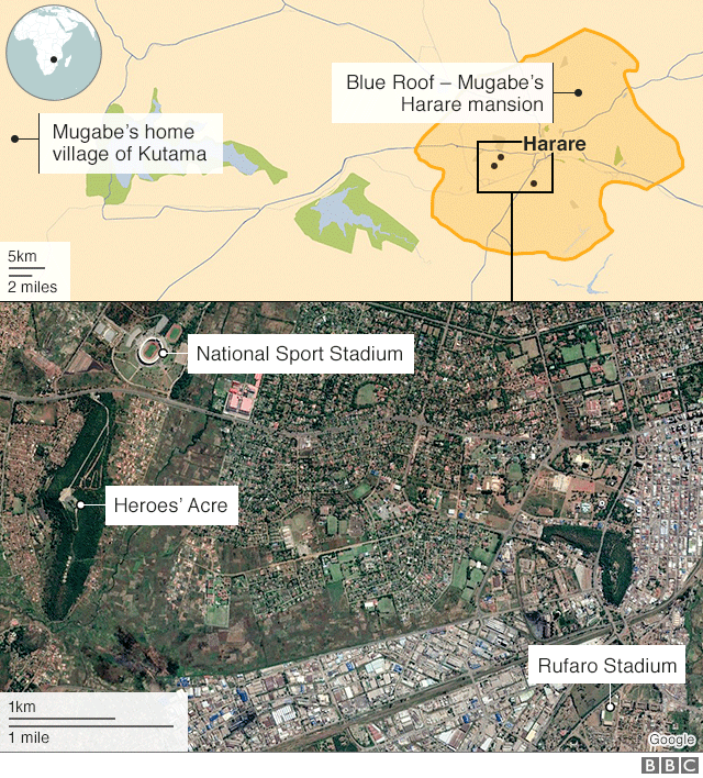 Траурная карта - Мугабе