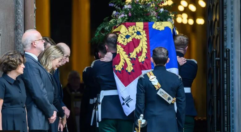 Duchess of Kent's coffin brought to cathedral ahead of funeral