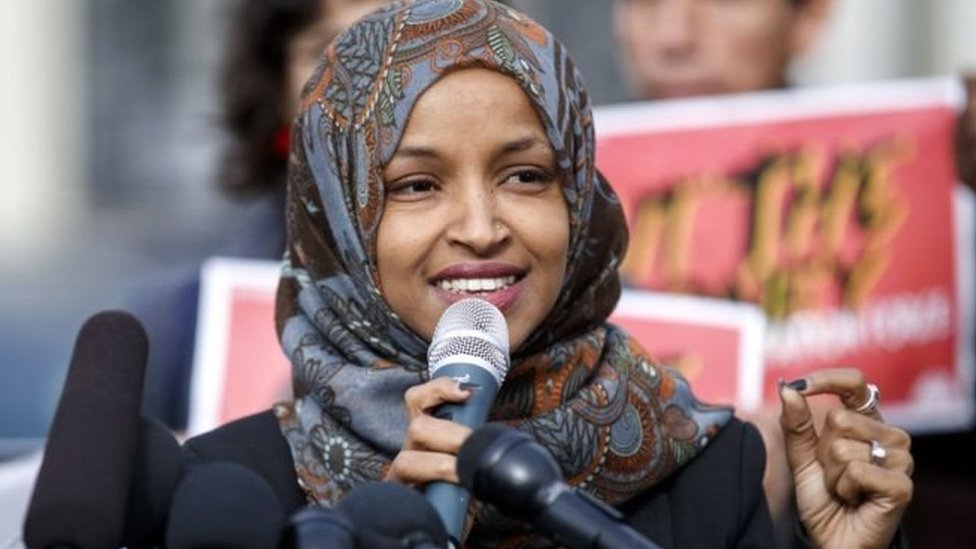 Ilhan Omar memenangkan pemilihan House of Representatives pada bulan November 2018.