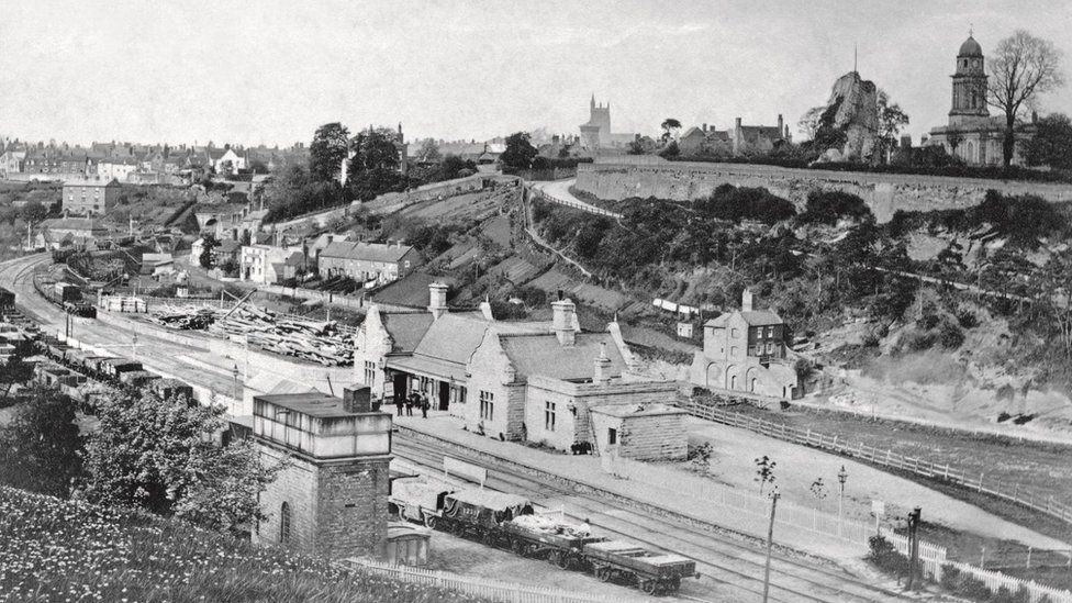 Станция в Бриджнорте в 1862 году