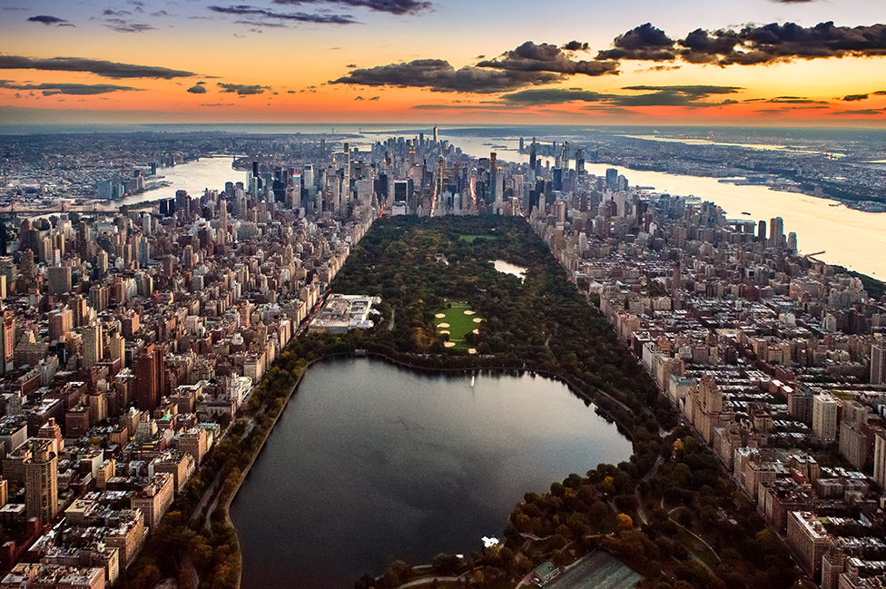 Vista aéra de Manhattan, Nueva York