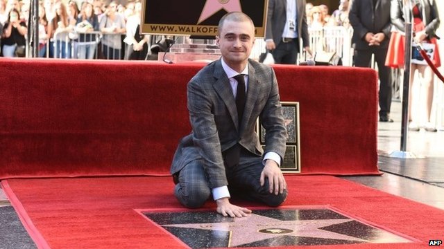 Daniel Radcliffe with star